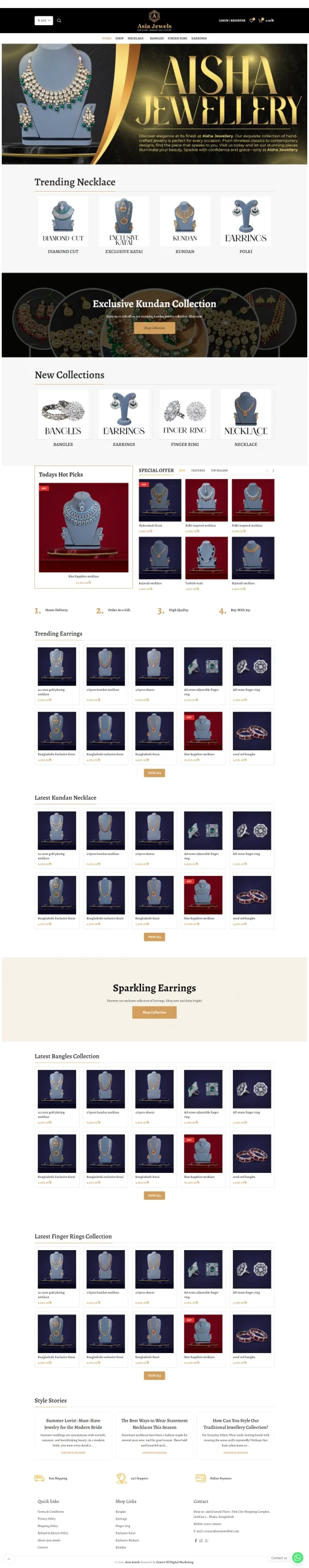 Asia Jewels BD Website Screenshot scaled 1