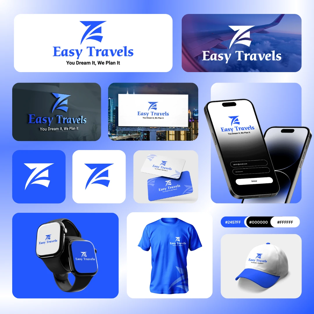 Easy Travels Logo Branding Presentation