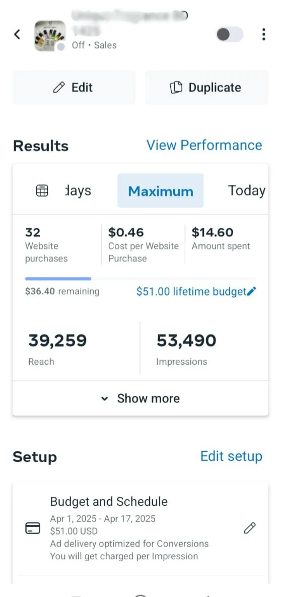 Facebook Ads Result 4