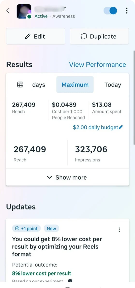 Facebook Ads Result 5