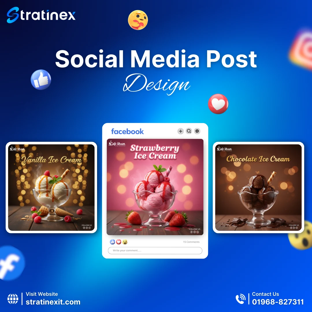 Ice Cream Social Media Design