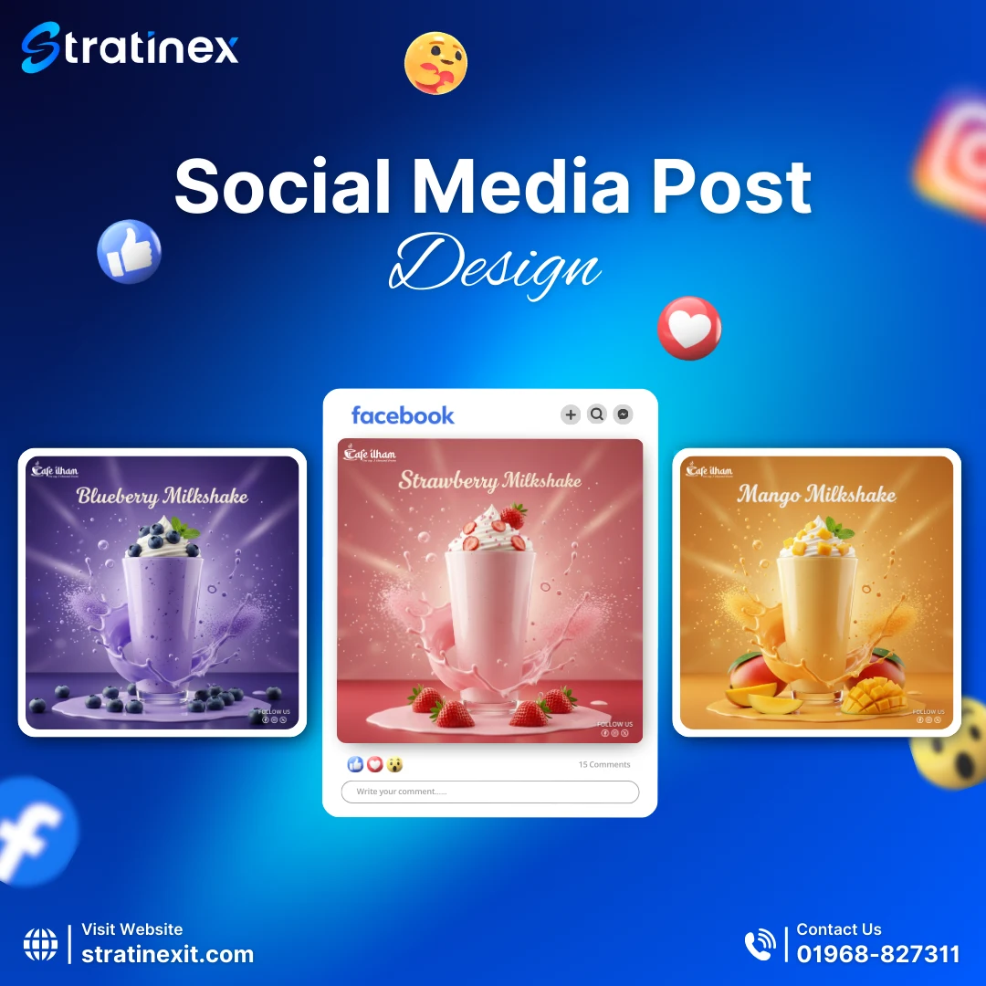 Milkshake Social Media Design