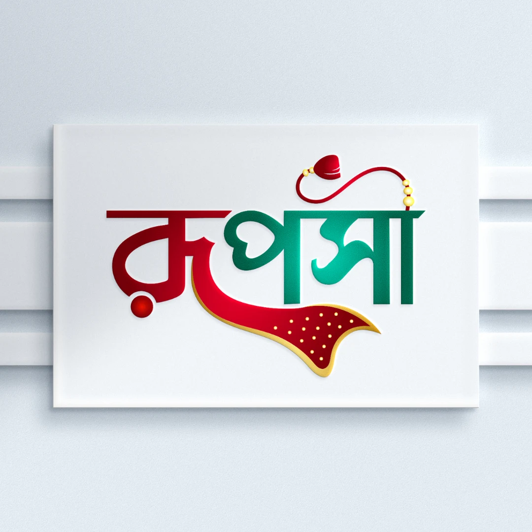 Ruposi Bangla Typography Logo Design