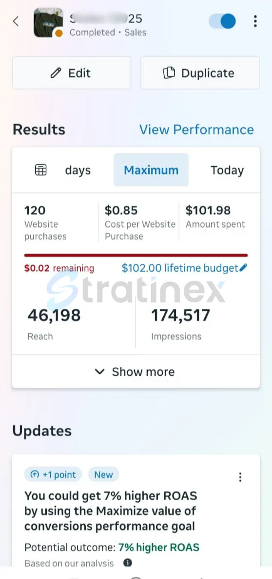 Facebook Ads Result 3